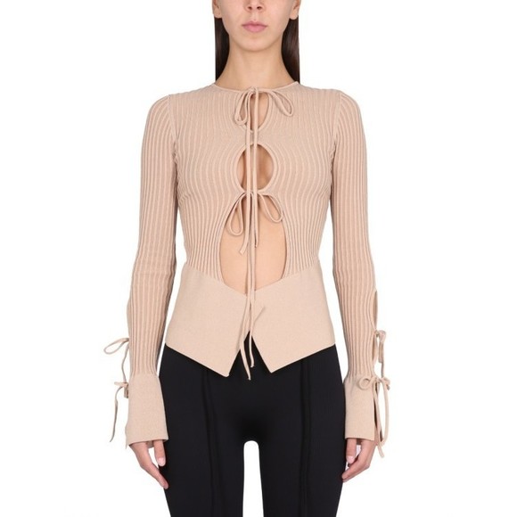 Andreâdamo Knitted Cardigan With Adjustable Front Closure - NWT